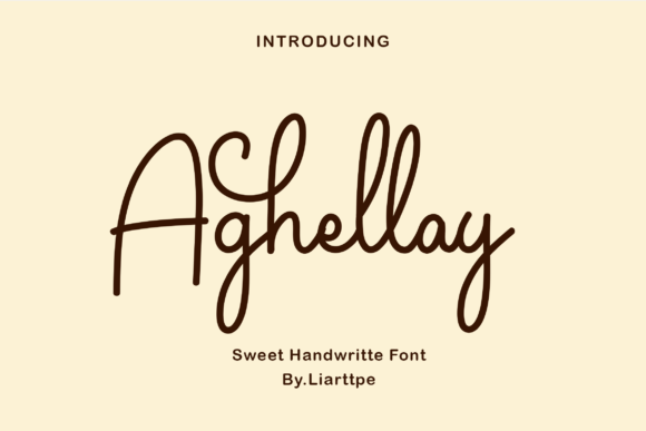 Aghellay: A Delicate Script Font for Handmade Creations