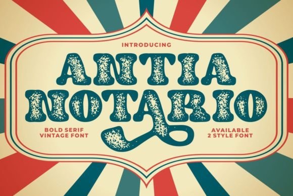 Antia Notario Serif Font for Handmade Creations