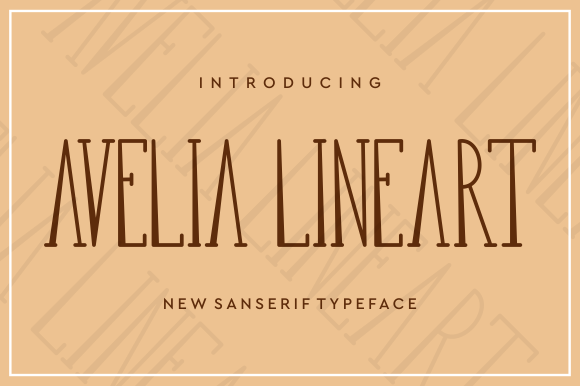 Avelia Lineart: A Vintage Serif Font for Professional Branding