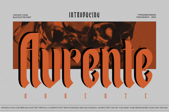 Avrente: A Blackletter Font for Bold Branding