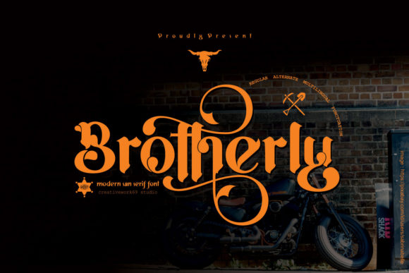 Brotherly: A Vintage Serif Font for Digital Branding