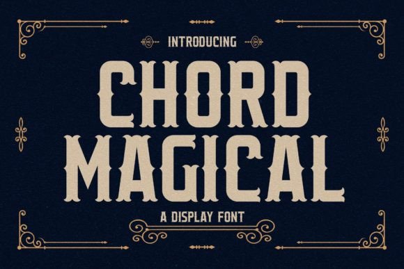 Chord Magical: A Vintage Serif Font for Handmade Creations
