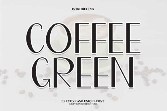 Coffee Green: A Handwritten Font for Editorial Elegance