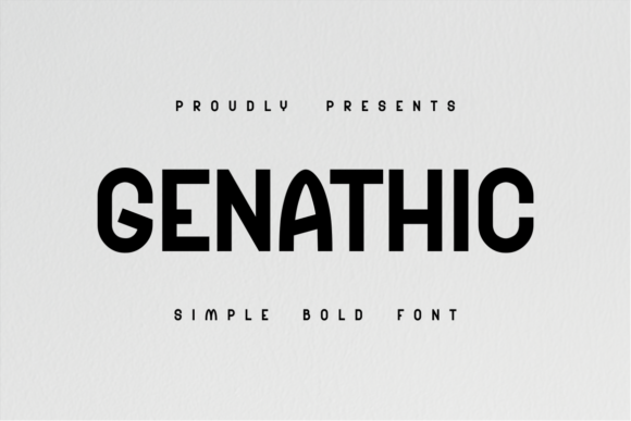 Genathic: A Bold Sans Serif Font for Modern Branding