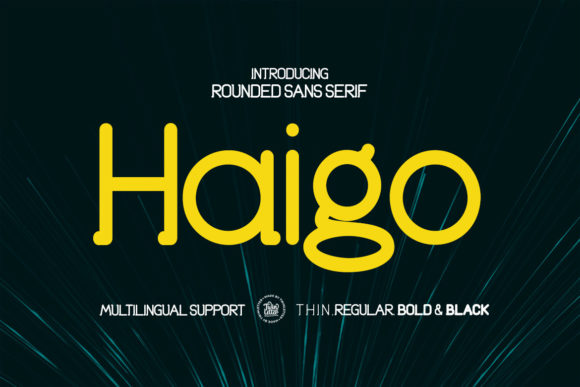 Haigo: A Vintage Sans Serif Font for Modern Web Design