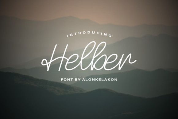 Helber: A Vintage Script Font for Editorial Design