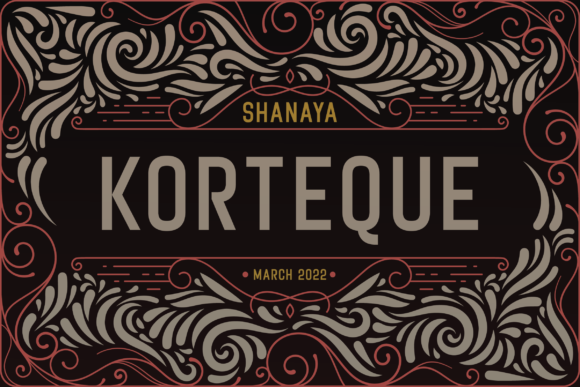 Korteque: A Vintage Sans Serif Font for Modern Branding