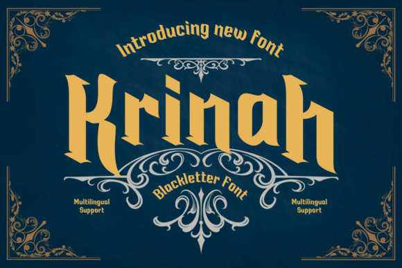 Krinah Font for Web Projects: A Gothic Touch with Modern Appeal