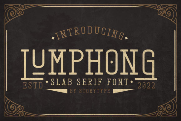 Lumphong: A Vintage Slab Serif Font for Polished Branding