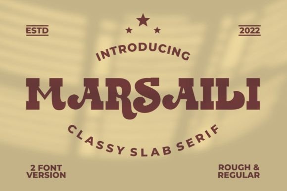 Marsaili: A Bold Slab Serif Font for Vintage-Inspired Branding