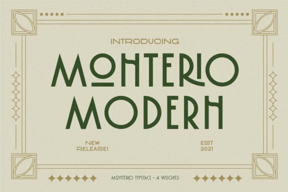 Monterio: A Vintage-Inspired Sans Serif for Modern Branding