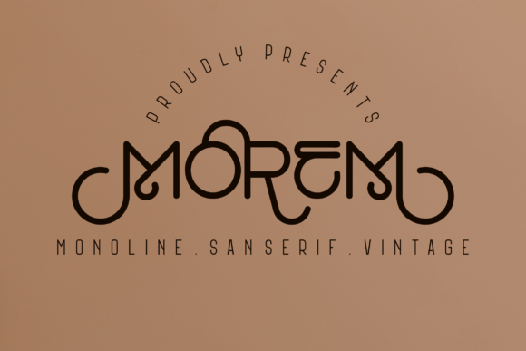 Morem Font for Business Branding and Design