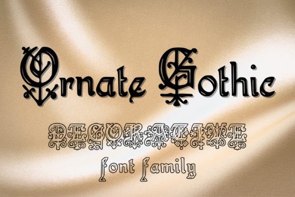 Ornate Gothic Font for Handmade Creations