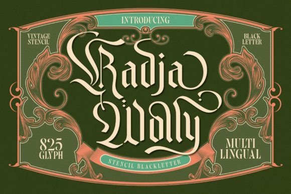 Radja Wolly: A Modern Blackletter Font for Editorial Design