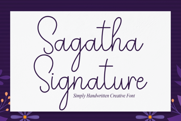 Sagatha Signature: A Sweet Handwritten Font for Web Design