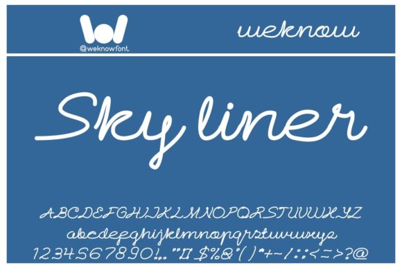 Sky Liner Font Review for Branding Projects