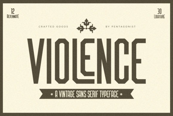 Violence Font Review for Modern Branding Projects